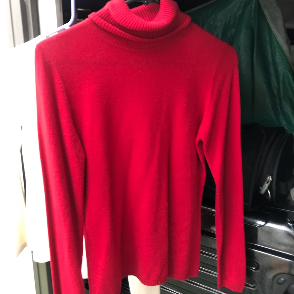 NEW Red Cashmere Turtleneck!